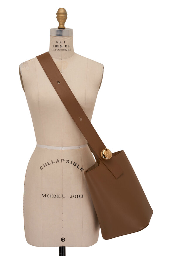 Loewe - Medium Pebble Oak Leather Bucket Bag