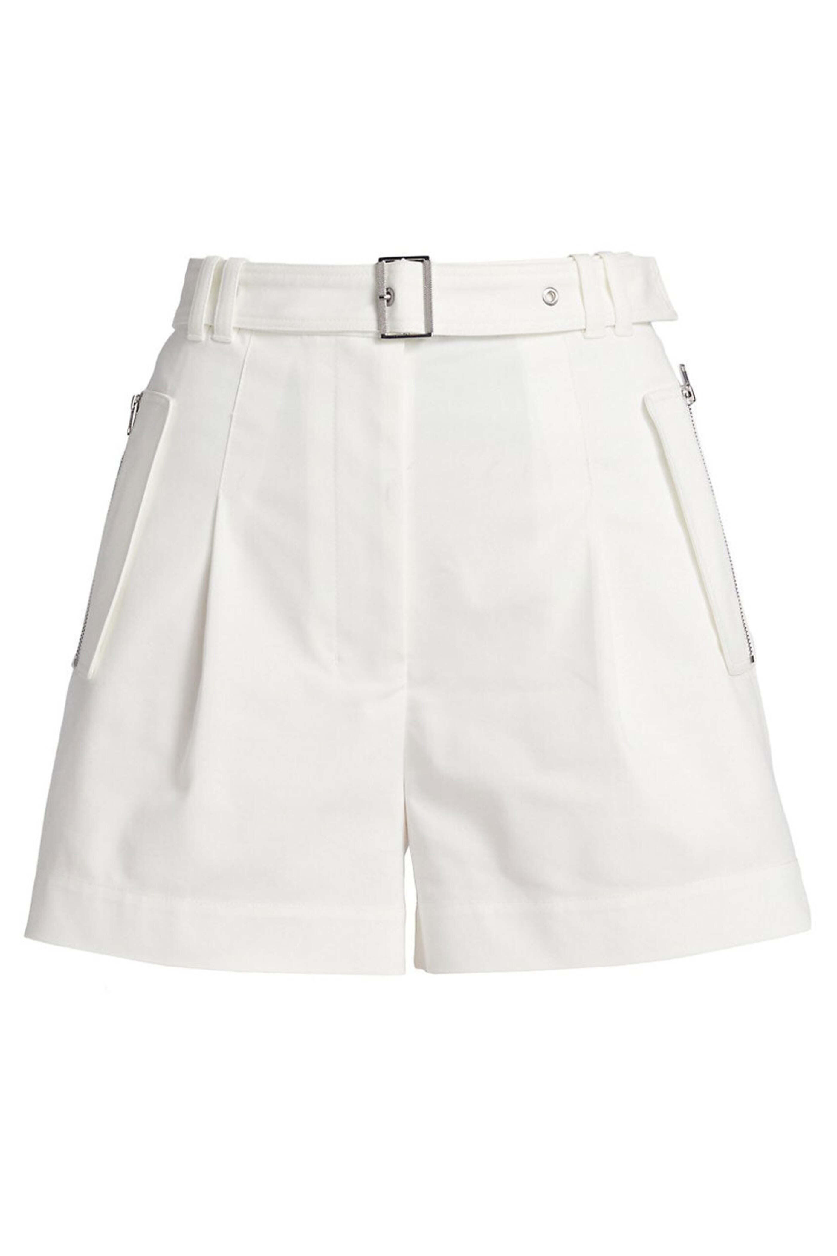 3.1 Phillip Lim - Antique White Belted Waist Utility Shorts
