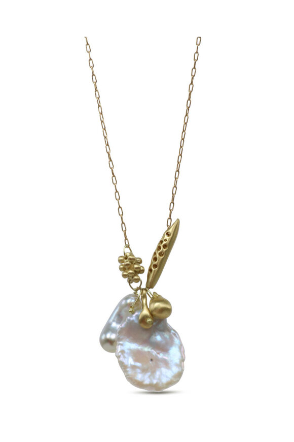 Ten Thousand Things Organic Beads Charm Necklace