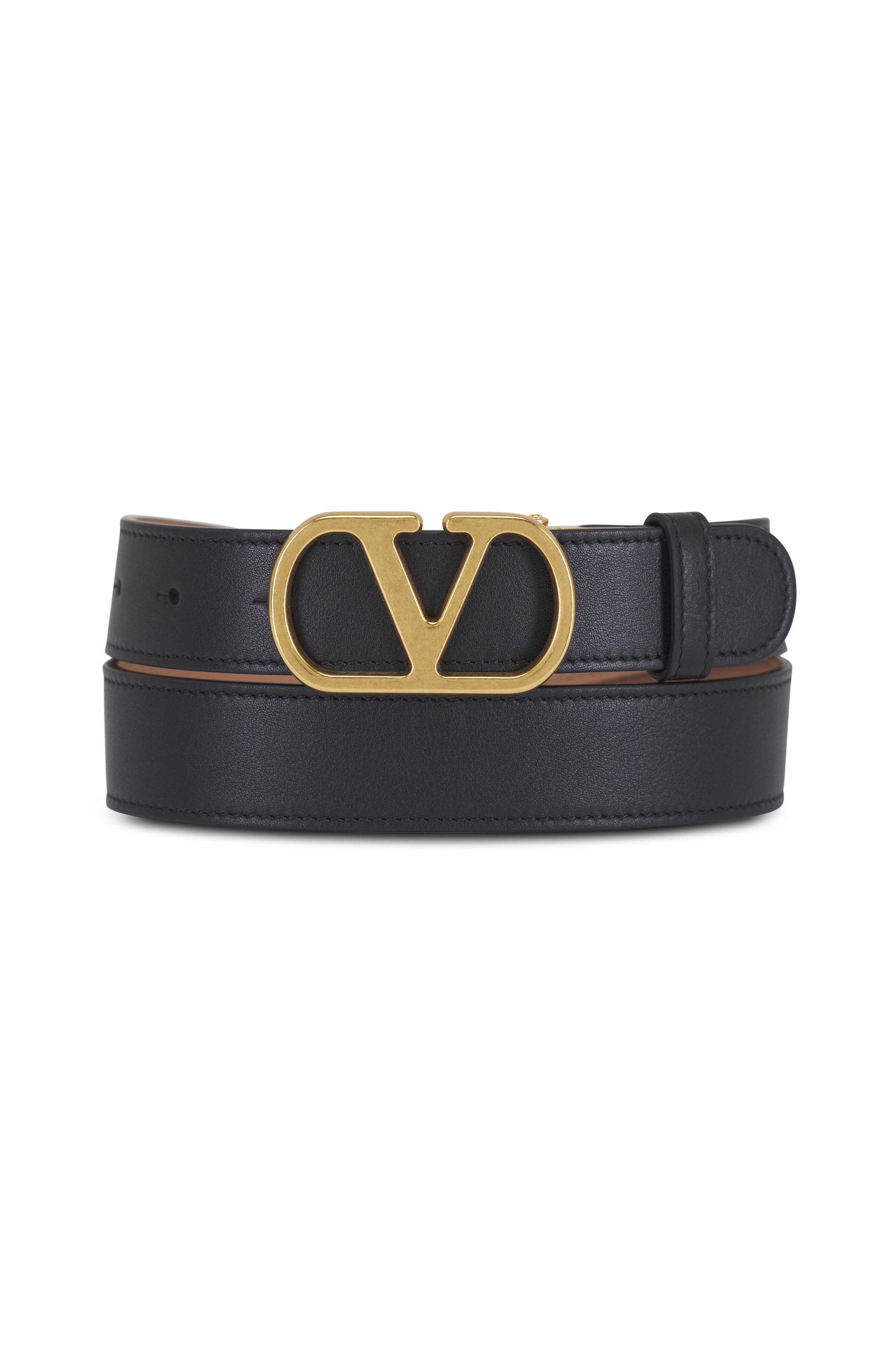 Valentino Garavani - VLogo Signature Reversible Leather Belt Valentino Garavani - VLogo Signature Reversible Leather Belt