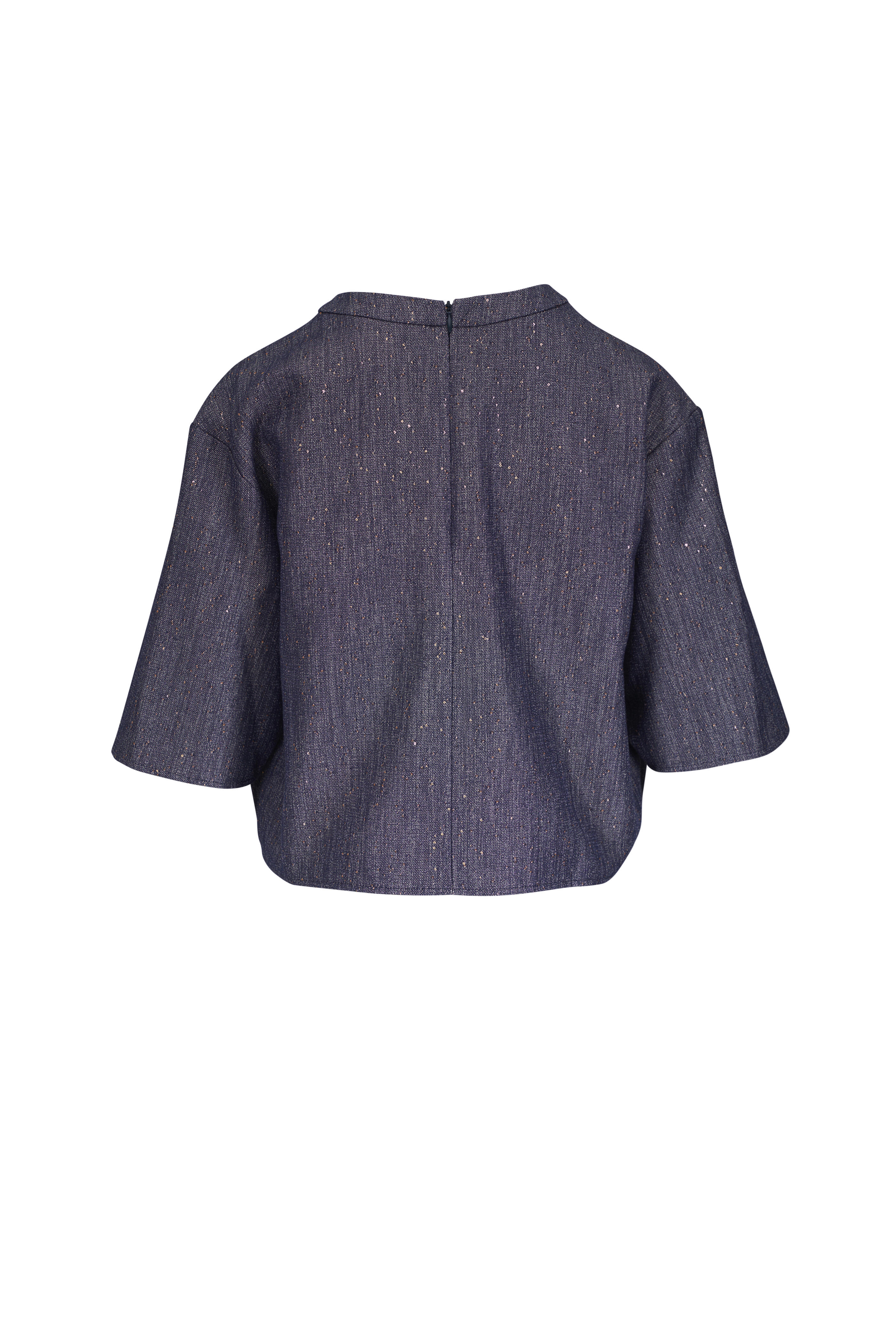 TWP - Ex T Denim & Gold Sequin Top