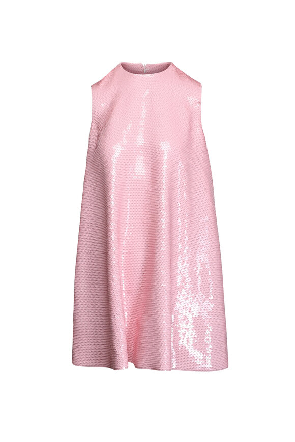 Stella McCartney Ballet Pink Sequin A-Line Mini Dress - view 1