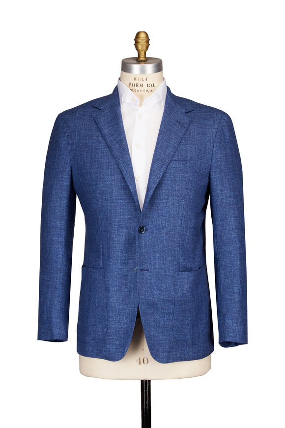 Sartorio Admiral Blue Solid Sportcoat - view 2