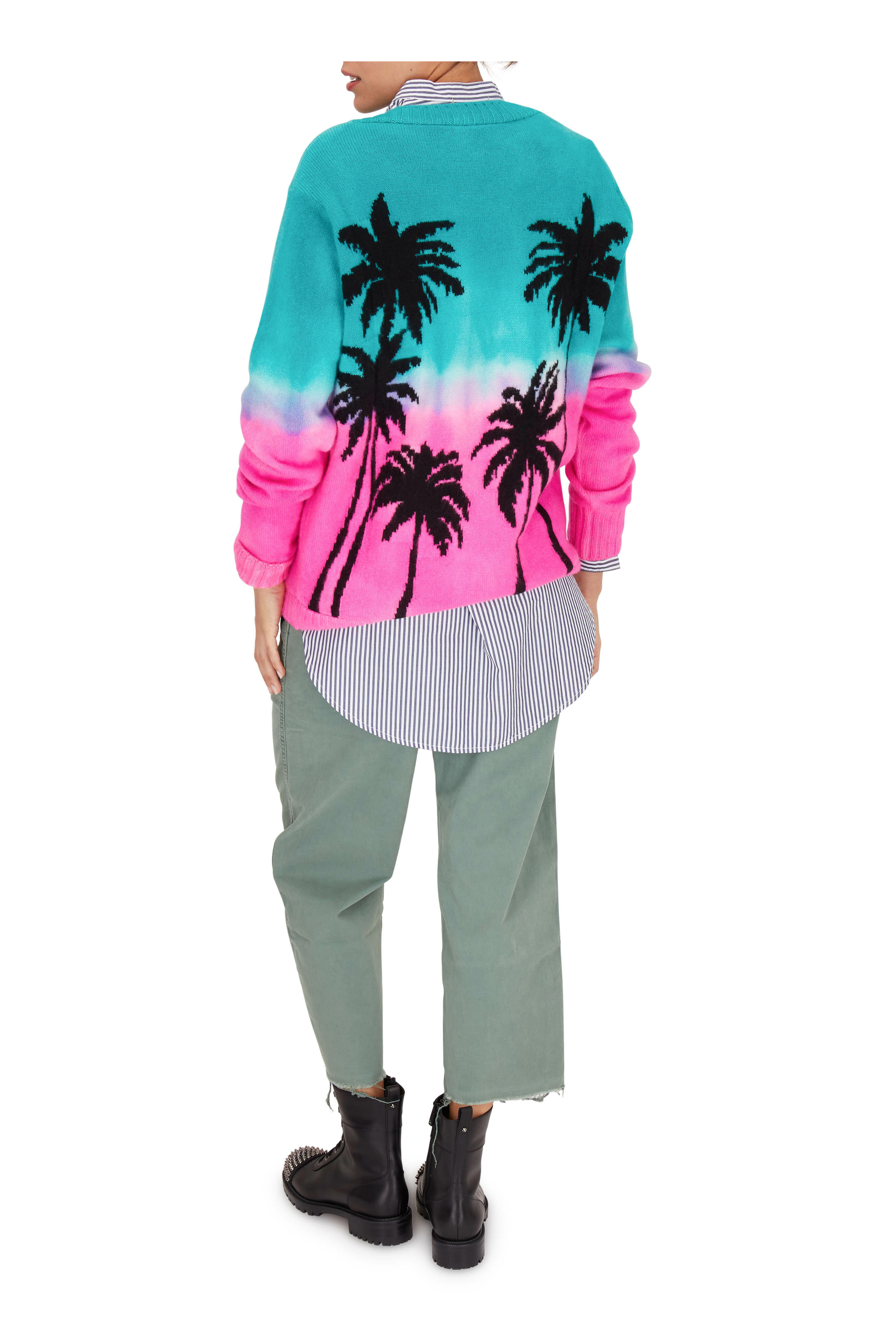 Elder statesman clearance palm tree sweater