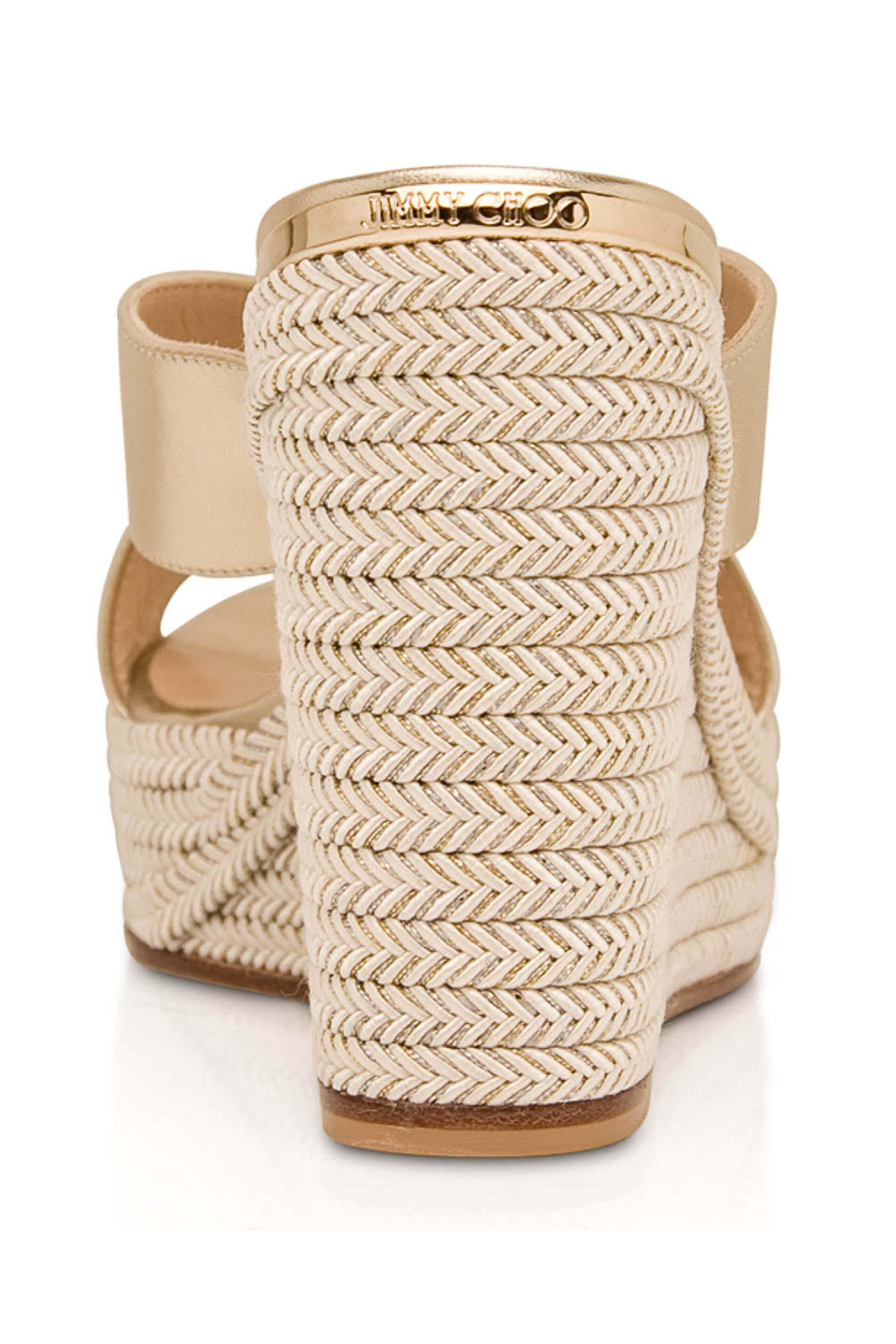 Jimmy Choo - Dovina Wedge Sandal in Champagne