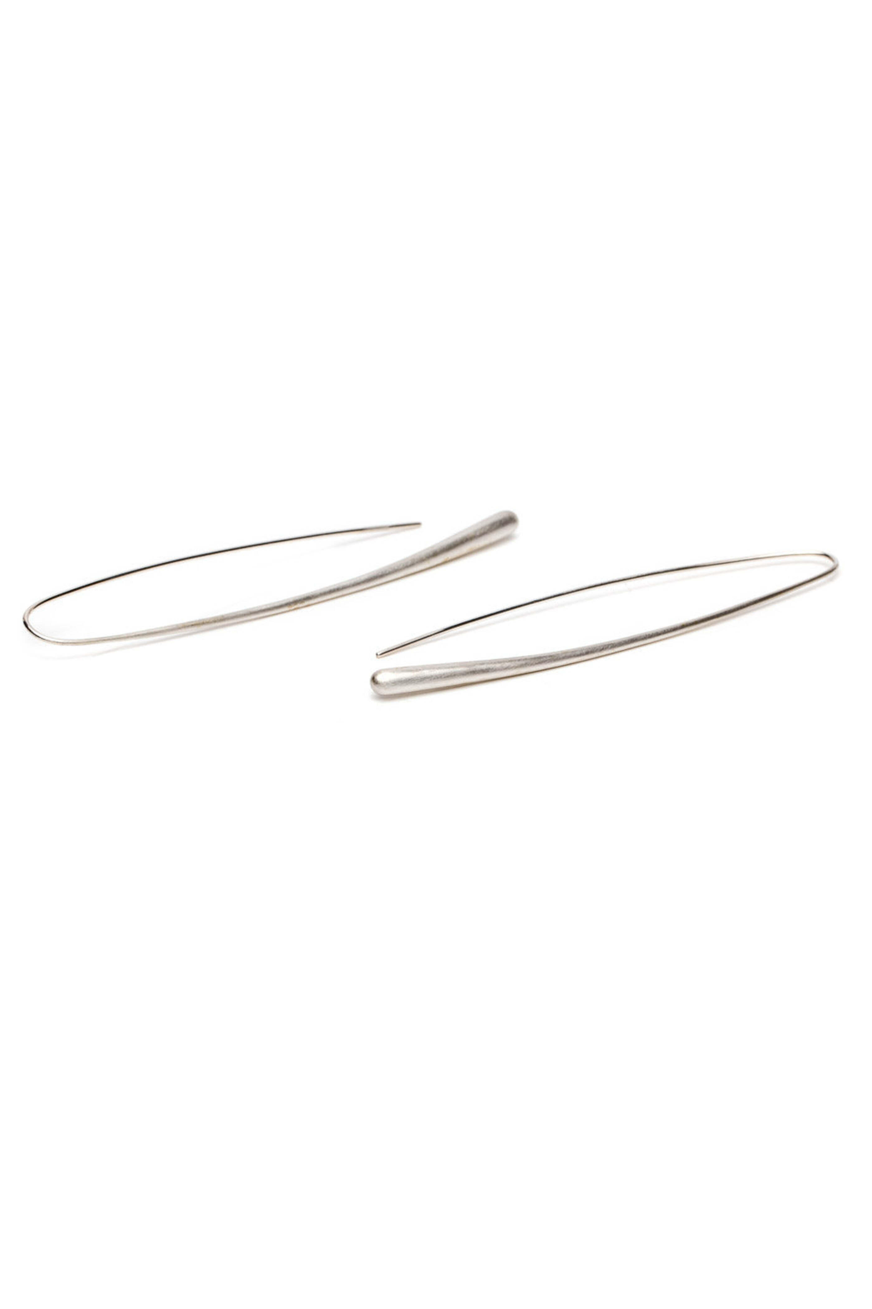 Ted Muehling - Sterling Silver Long Drop Earrings