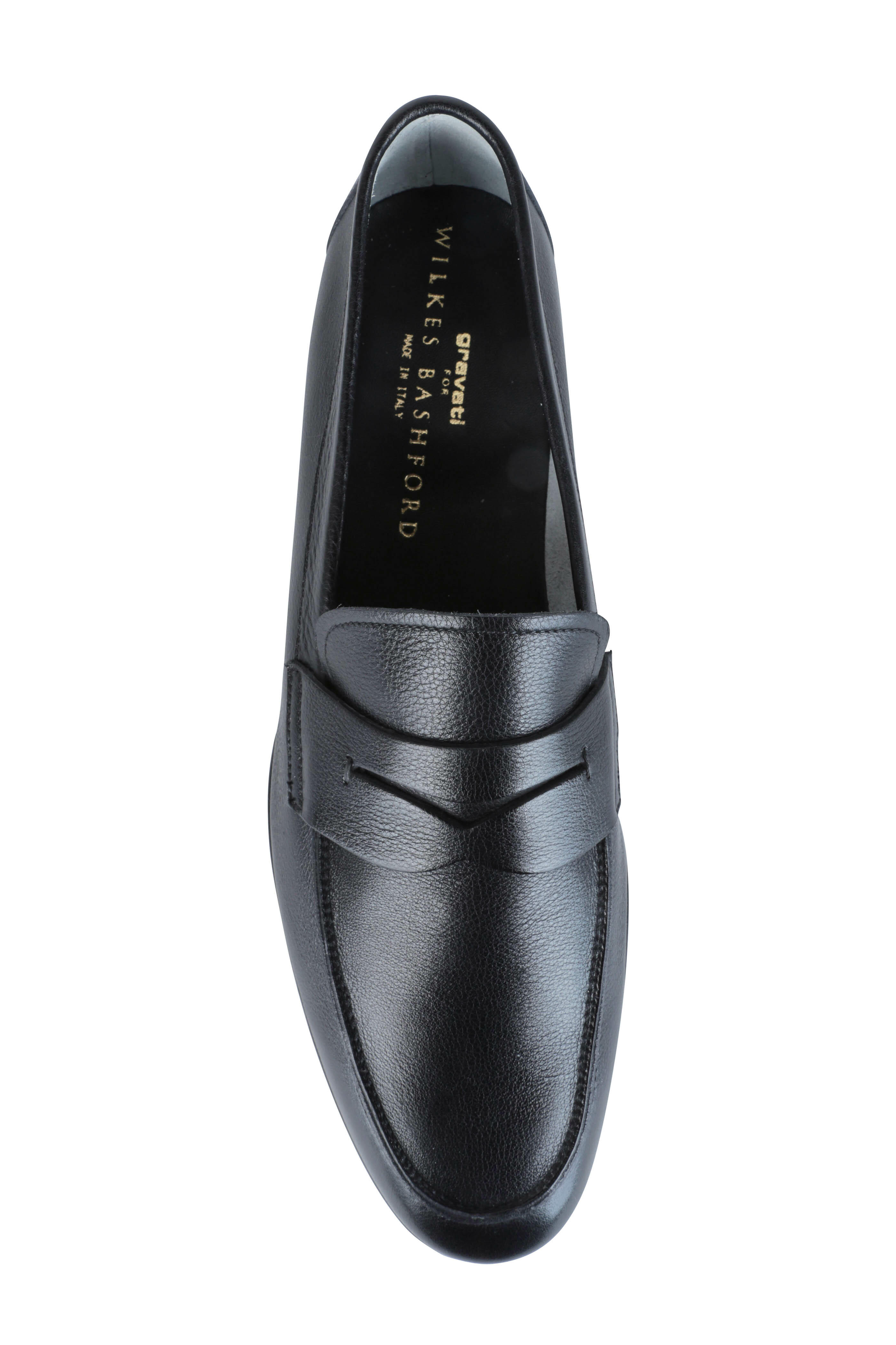 Gravati - Black Leather Penny Loafer | Mitchell Stores display picture 3