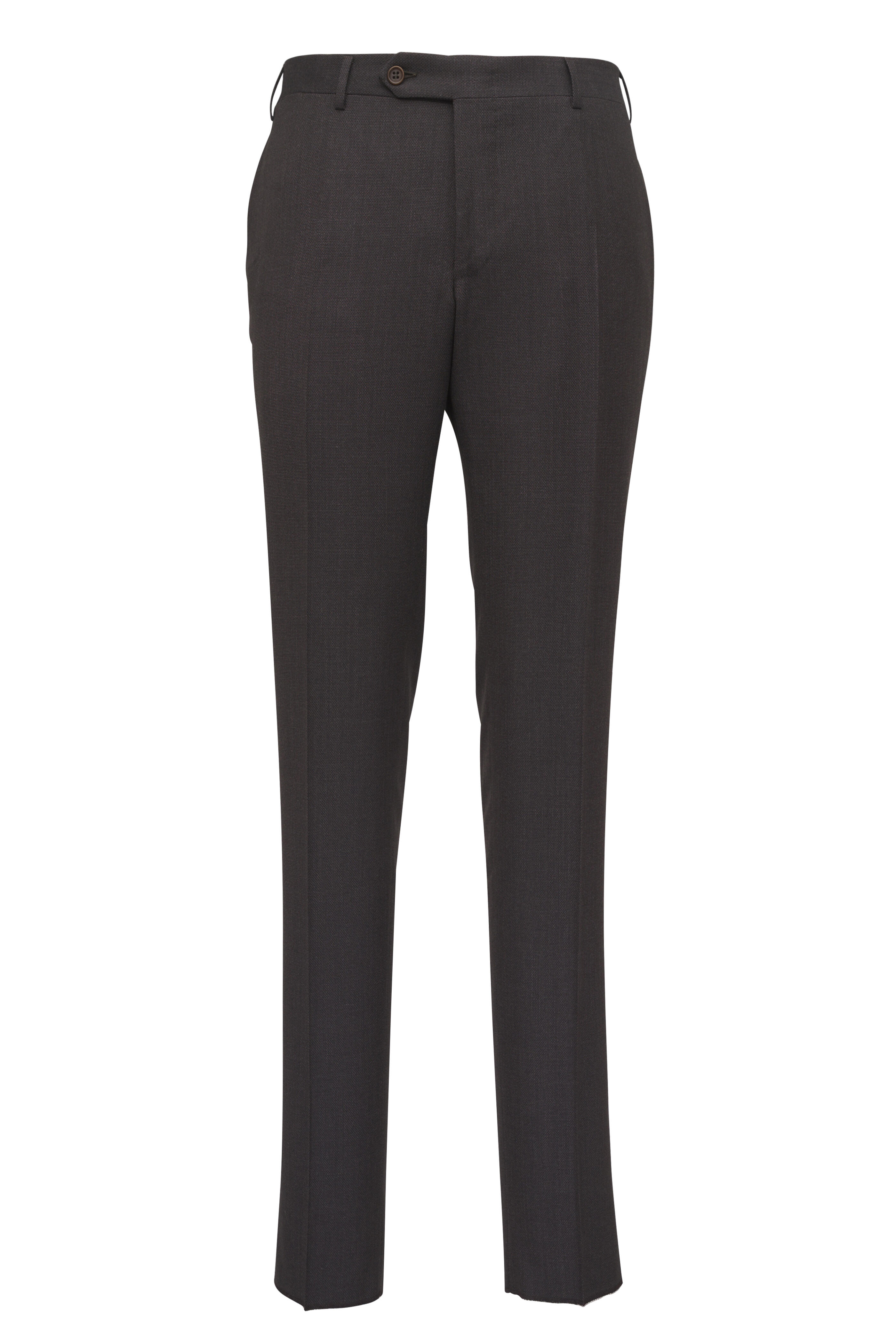 Canali - Brown Wool Dress Pant