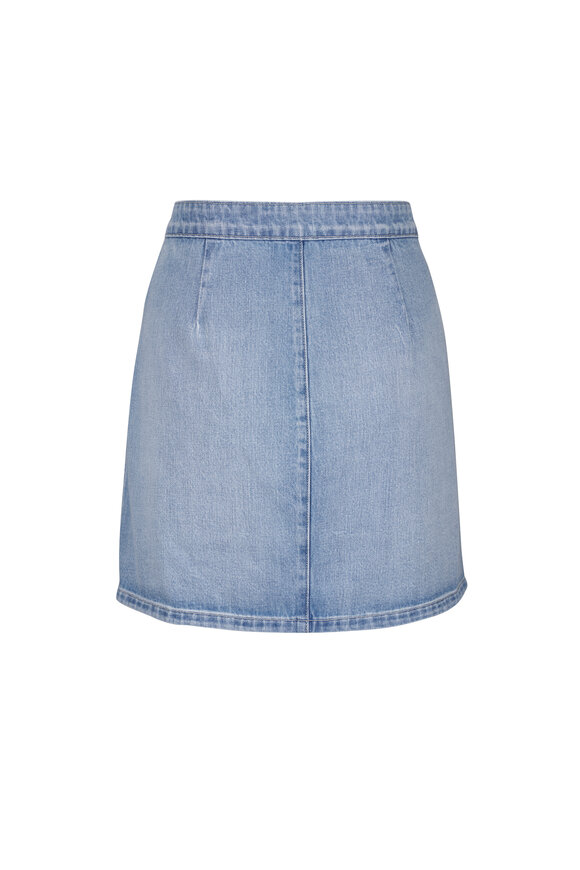L'Agence Kris Fontana Denim Mini Skirt - view 4