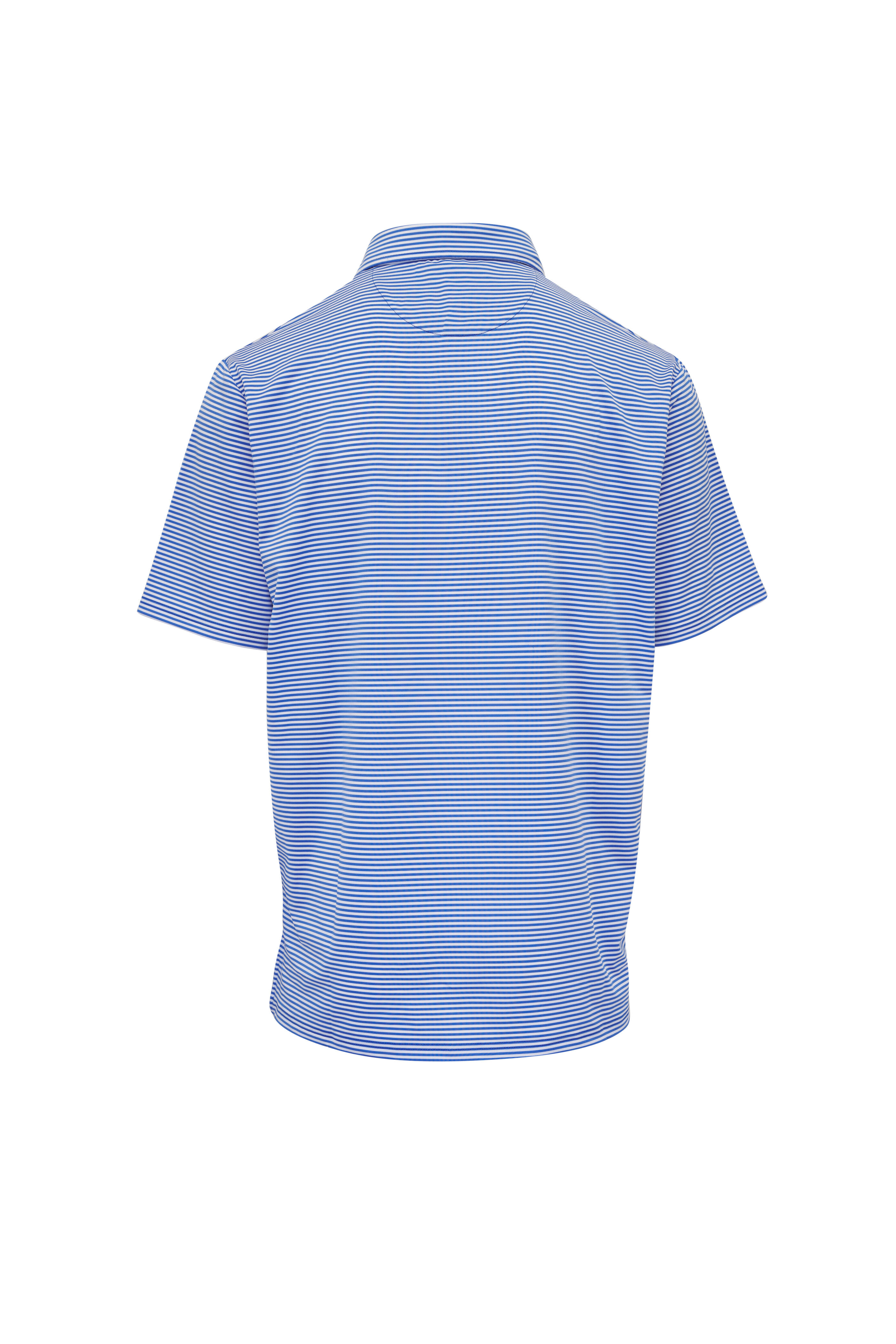 RLX Ralph Lauren - Blue Striped Jersey Polo