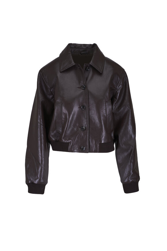 Citizens of Humanity Lola Brown Recycled Leather Bomber
