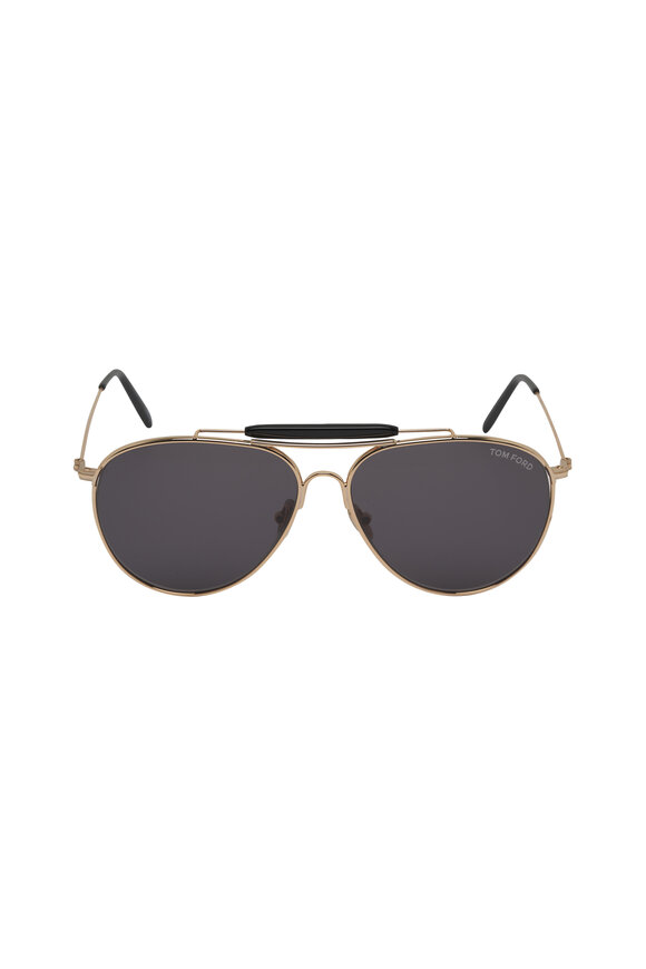 Tom Ford Eyewear - Raphael Shiny Rose Gold Sunglasses