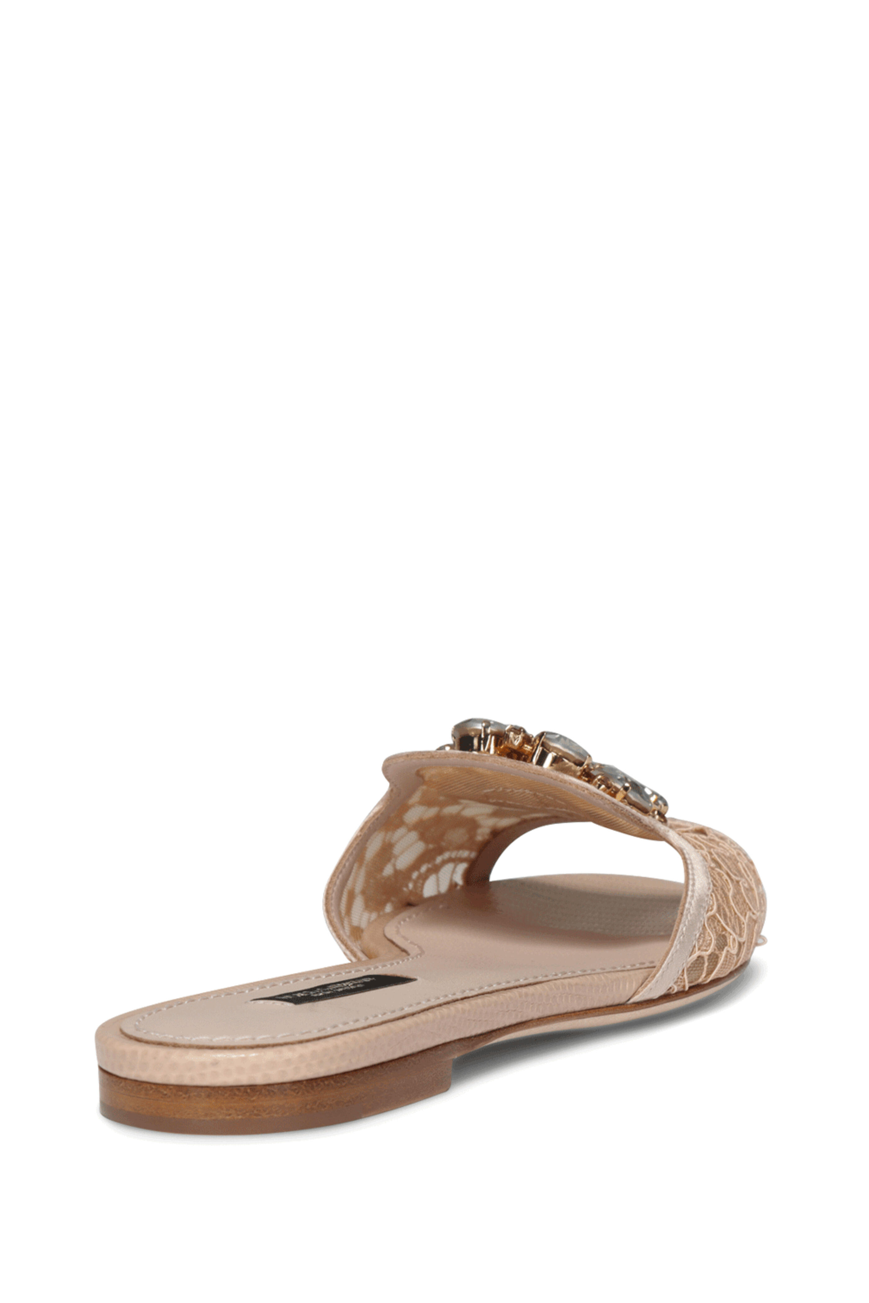 Dolce & Gabbana BIANCA SLIDES スライド サンダル ビアンカ DOLCE&GABBANA Bianca cutout leather slides | NET-A-PORTER