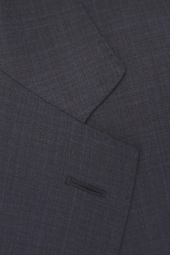 Canali Gray Tonal Plaid Wool Suit - view 3