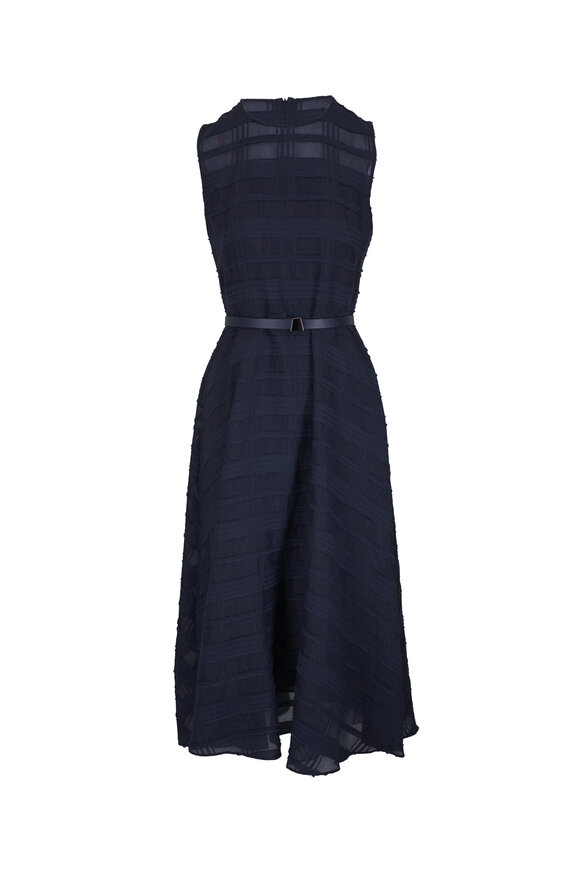 Saint Laurent - Bright Blue Silk One-Shoulder Mini Dress