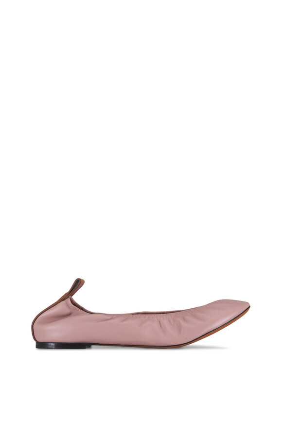 Lanvin Ballerina Dark Beige Leather Flat - view 2