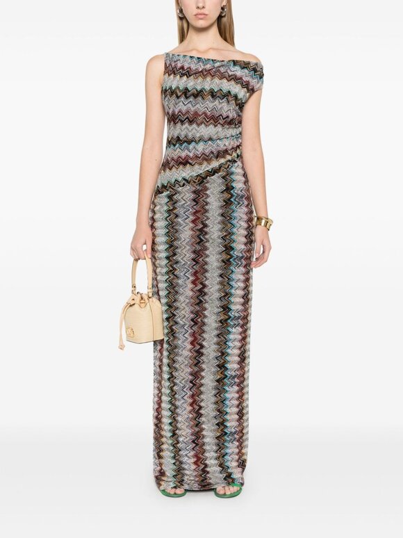 Missoni - Zigzag Multicolor Woven Maxi Dress