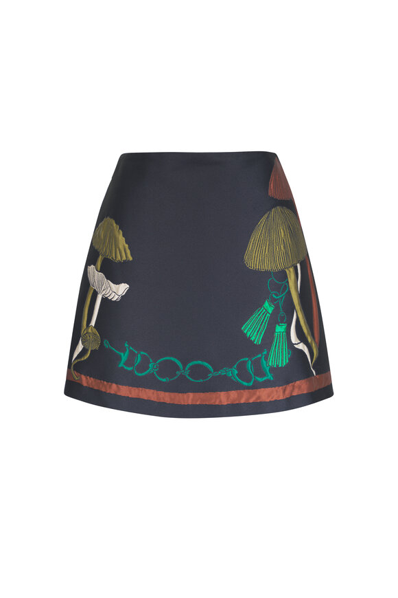 Dorothee Schumacher Trippy Garden Mushroom Jacquard Skirt - view 1