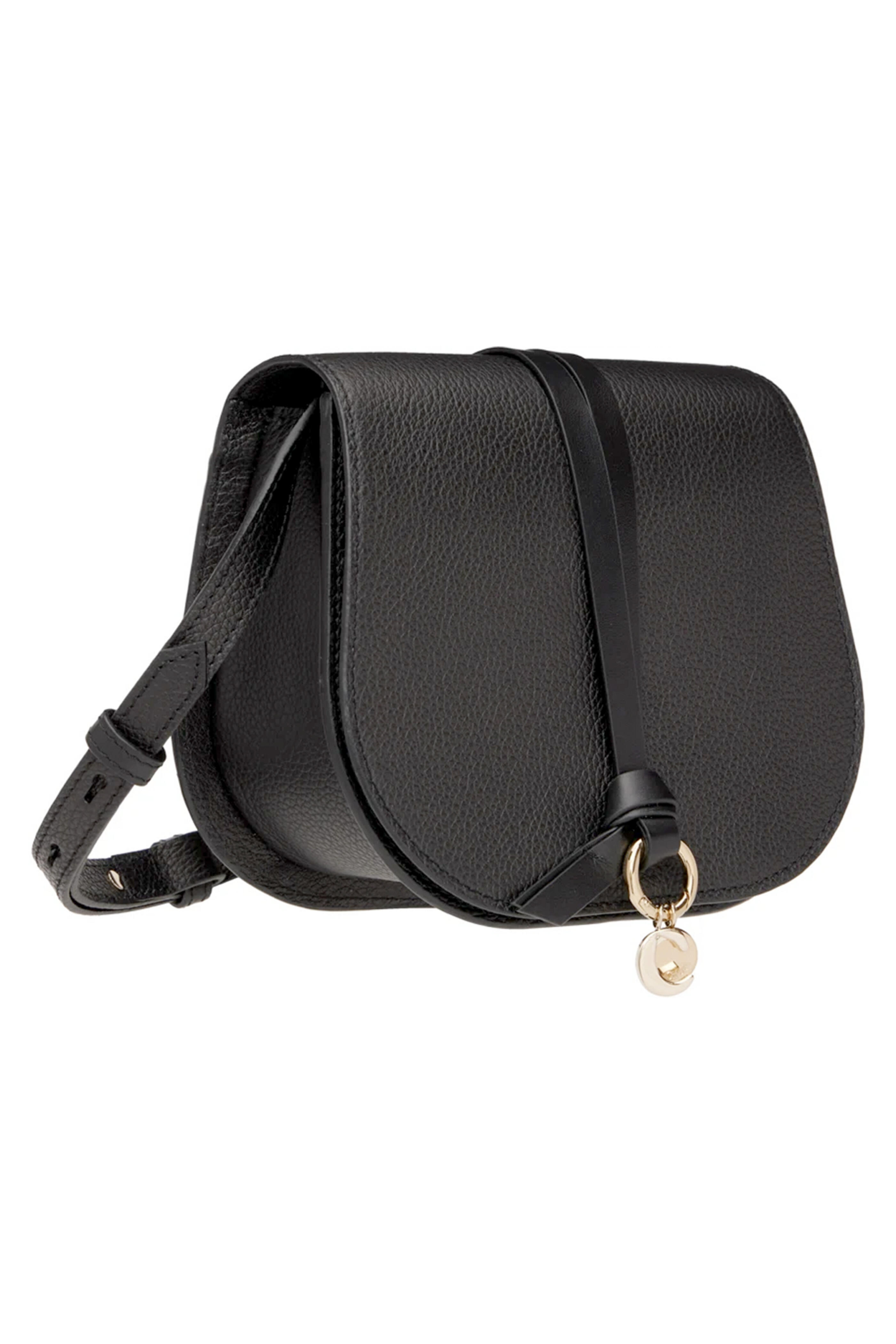 Chloé - Alphabet Mini Saddle Bag in Black | Mitchell Stores