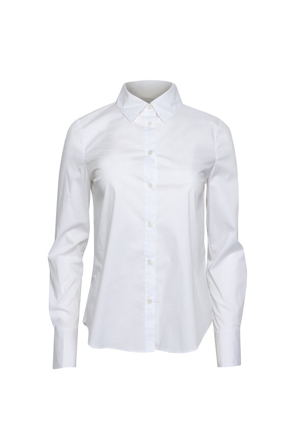 Veronica Beard Marisol White Button Up Shirt