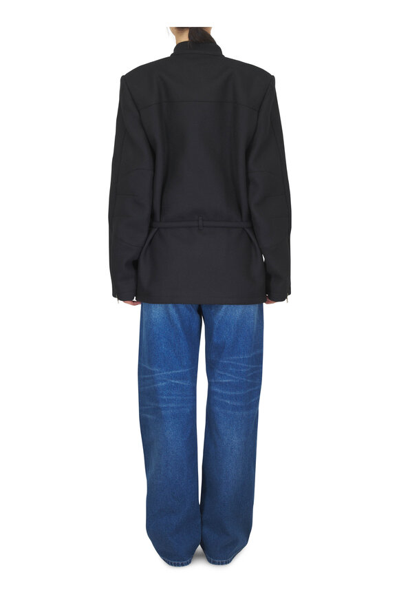 Dries Van Noten Medium Wash Fold Over Waist Jean - view 3