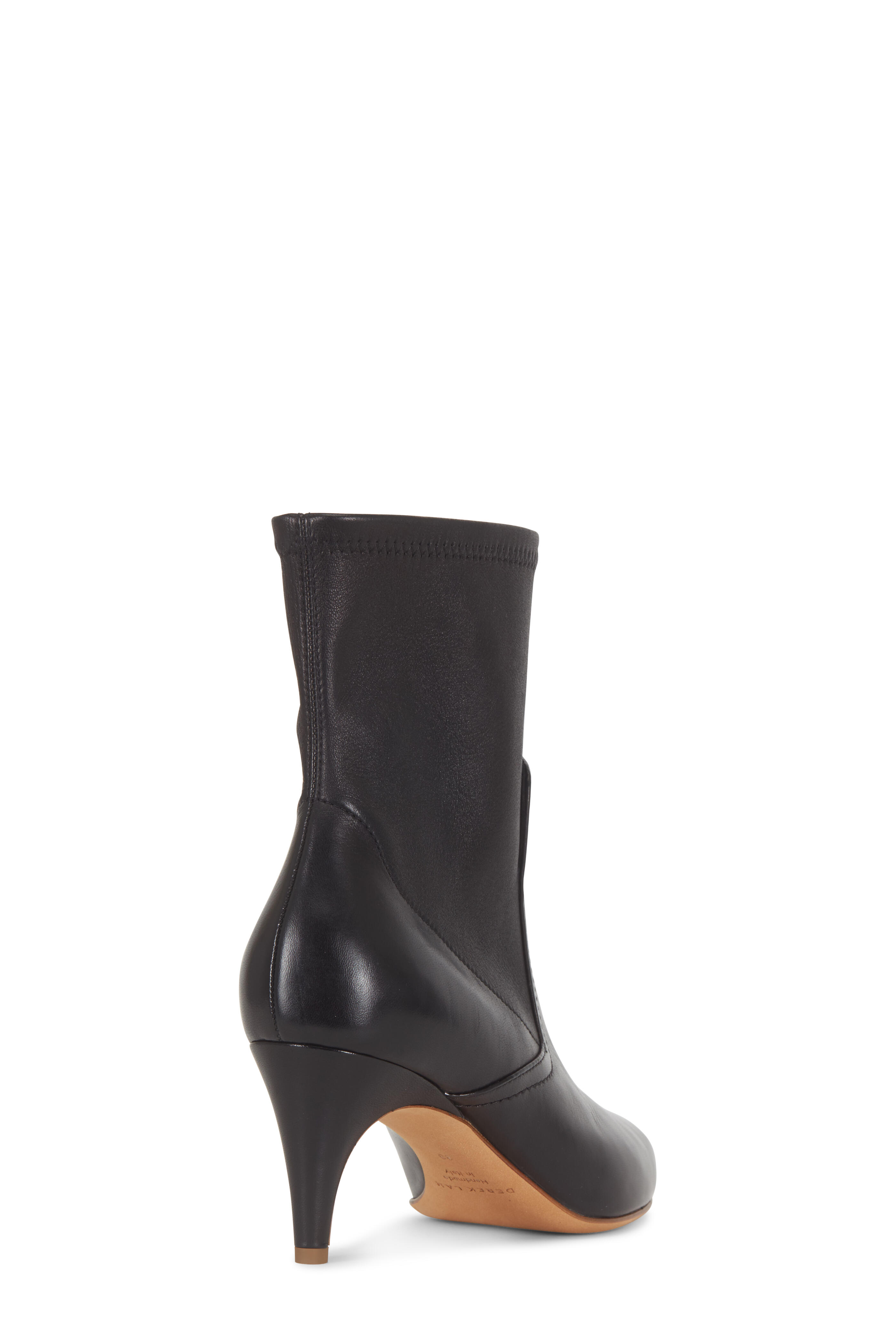 Derek Lam - Blair Black Stretch Leather Bootie, 70mm