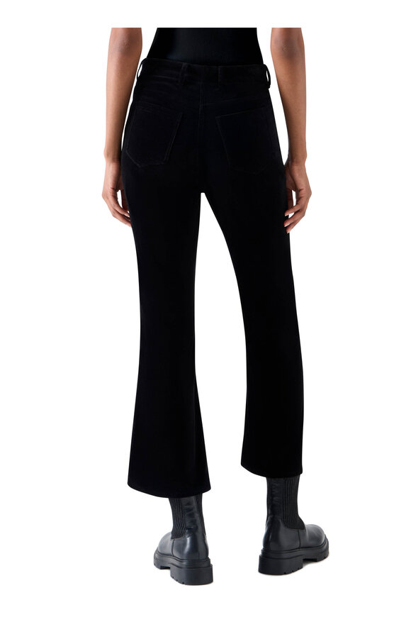 Akris Punto Caia Black High-Stretch Straight-Leg Crop Pant - view 4