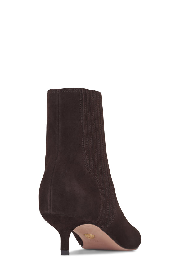 Veronica Beard Lisa Espresso Suede Short Boot, 45mm - view 4