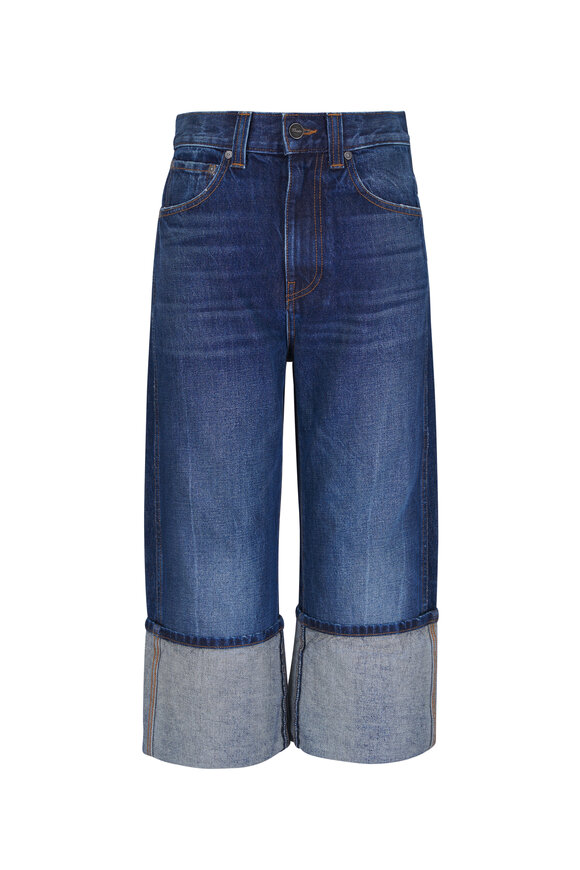 Khaite Boyle Cuffed Straight Leg Jean