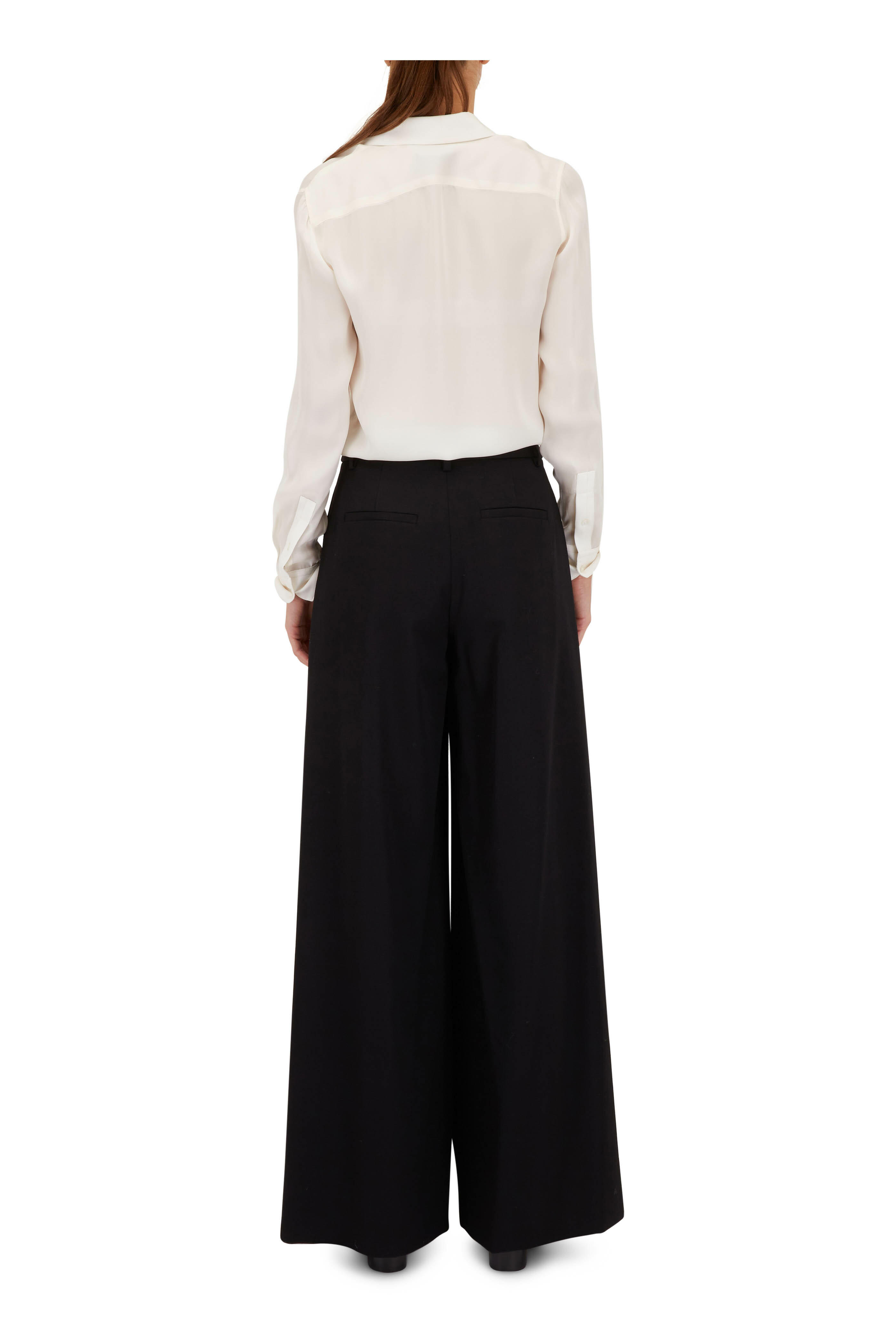 Nili Lotan - Dillon Black Wool Pant | Mitchell Stores