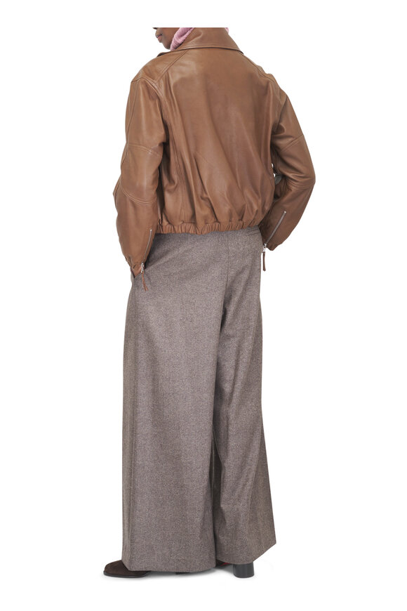 TWP Avery Dark Oat Melange Wool & Cashmere Pant - view 3