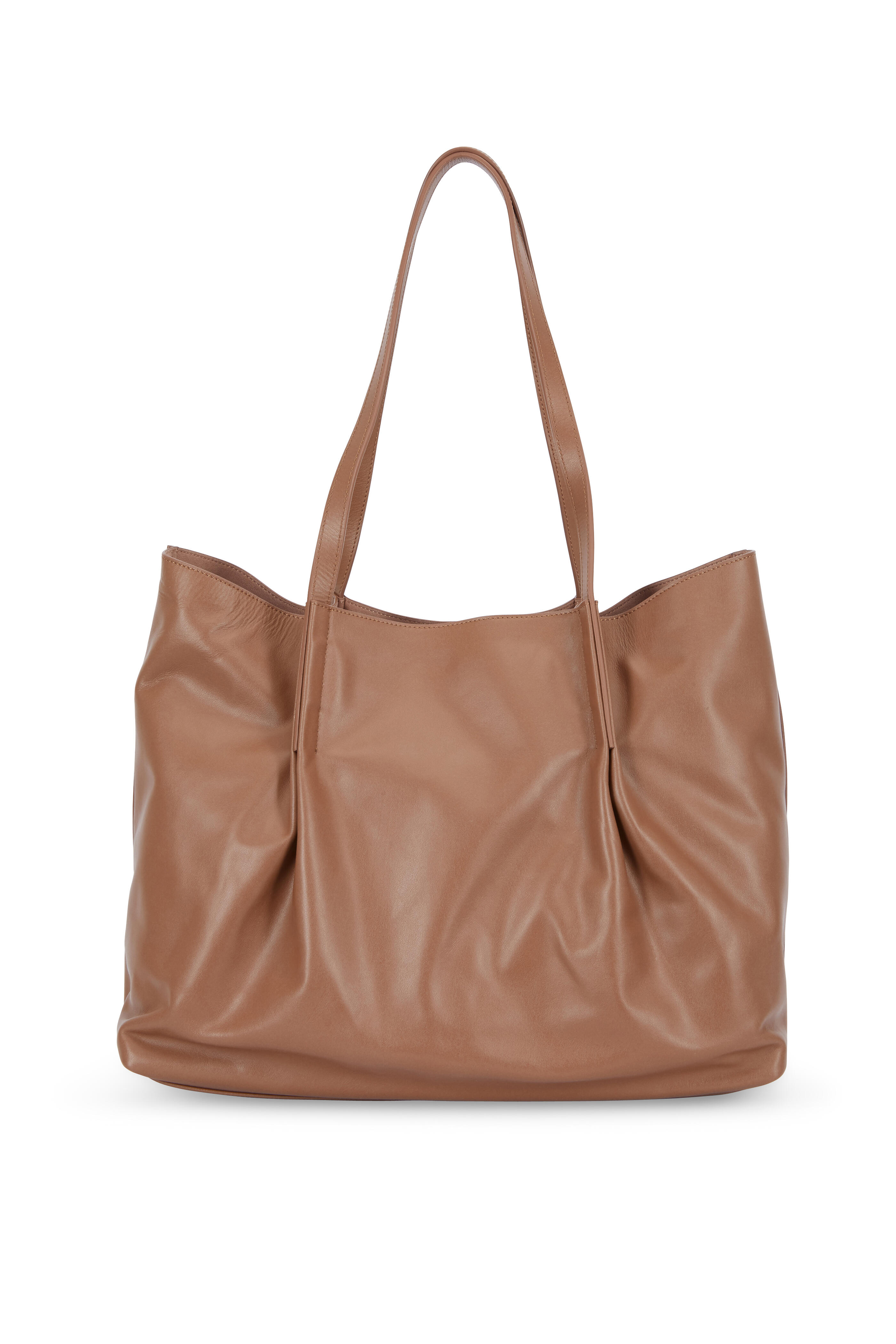 Nina Ricci - Ondine Camel Leather Large Open Tote