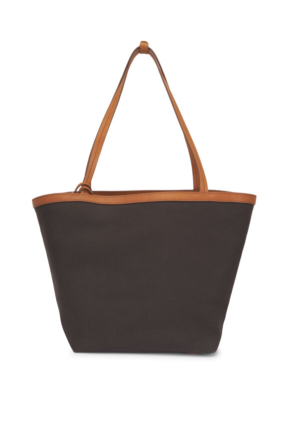 The Row Brown & Ecru Park Three Canvas Tote - view 1