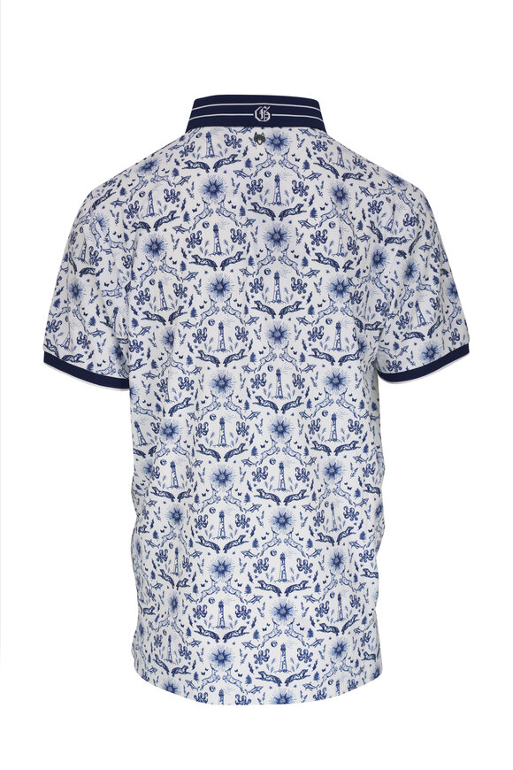 Greyson - Montauk Curiosity Navy & White Polo