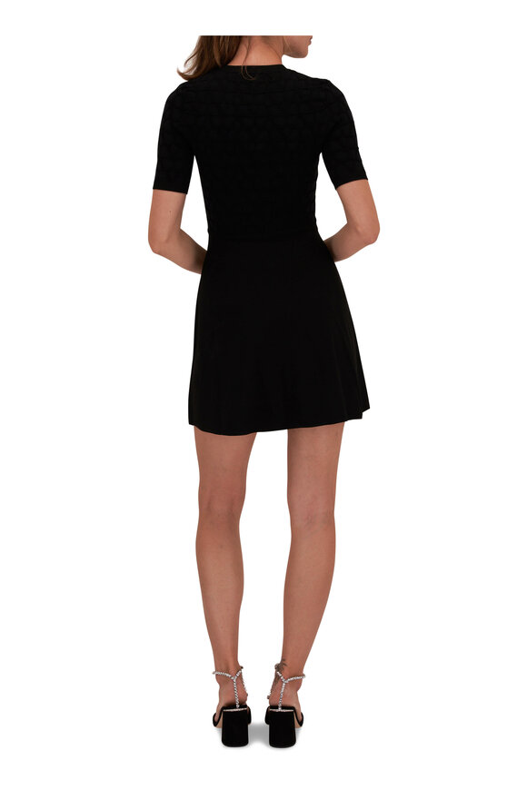 Valentino - Black Knit Mini Dress 