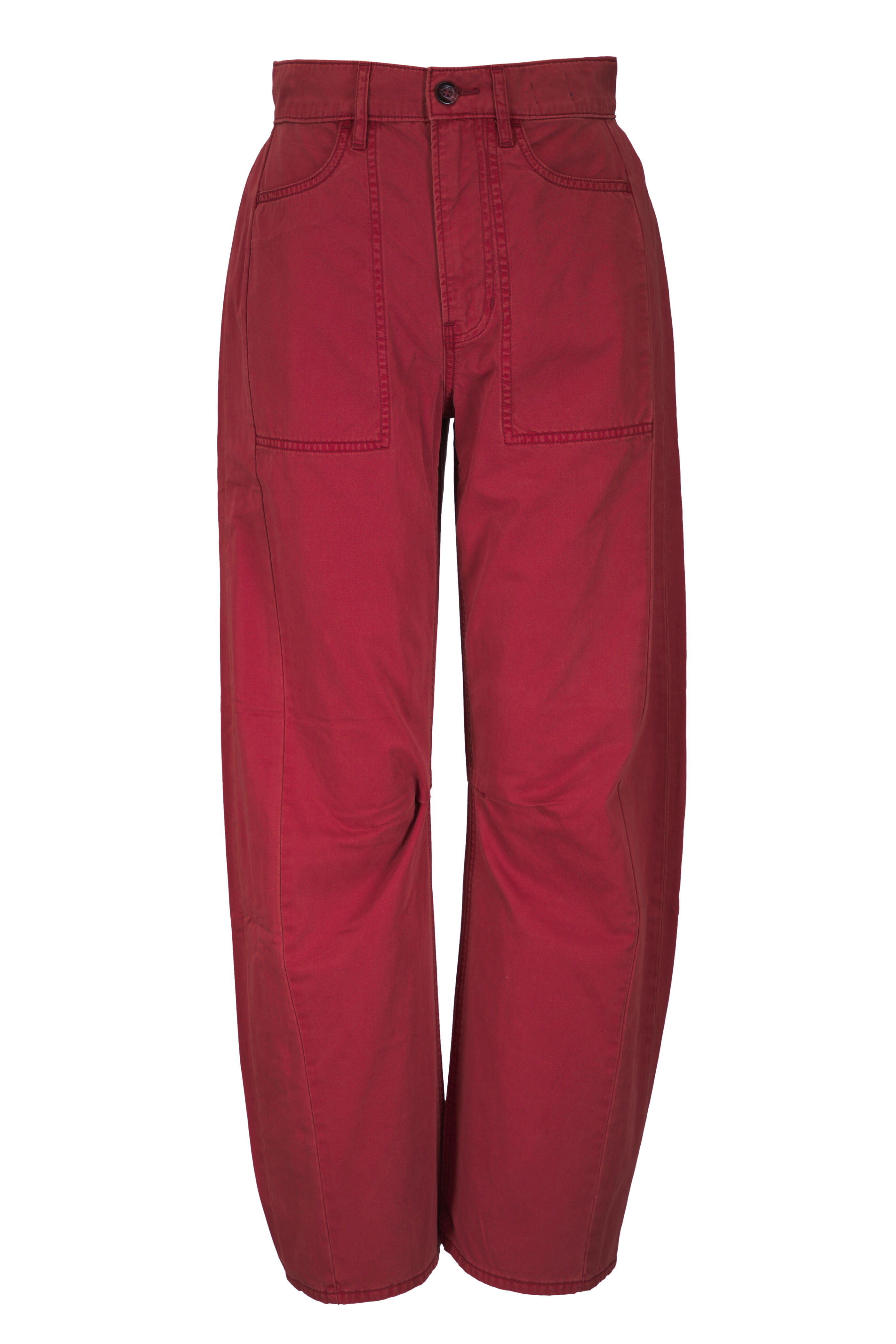 Veronica Beard - Sloan Washed Red Oak Barrel Leg Pant