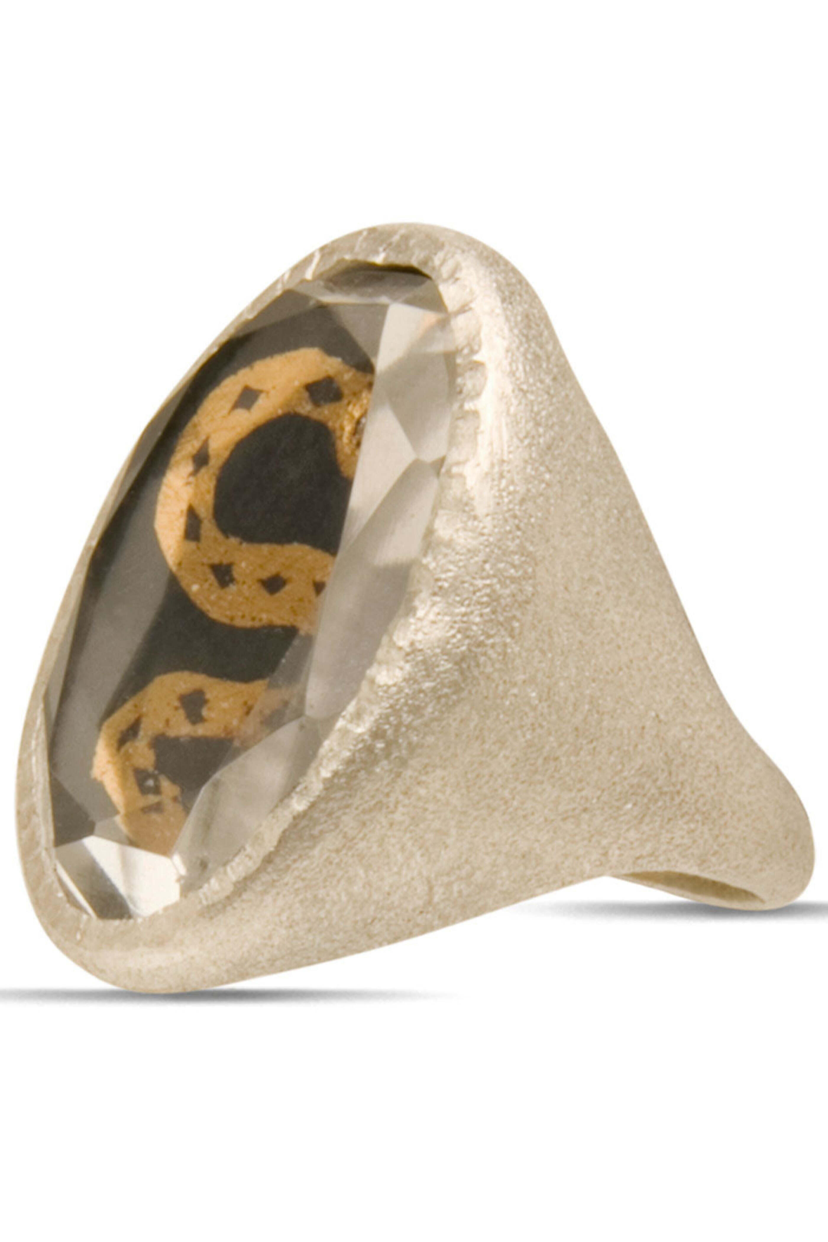 Acanthus - Coiled Snake Talisman Ring