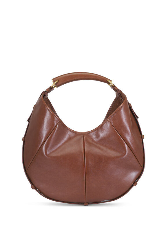 Saint Laurent Medium Mombasa Burnt Bread Leather Top Handle Bag - view 1