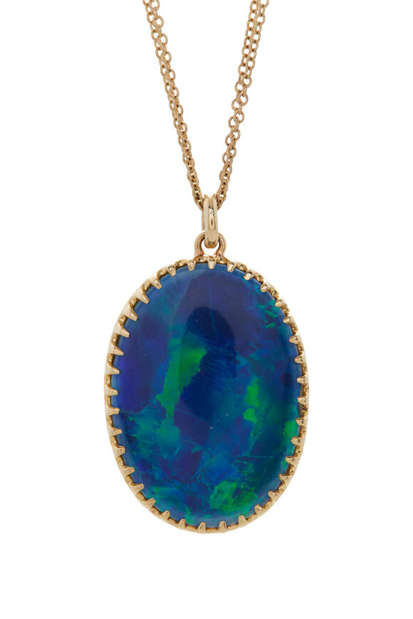 Renee Lewis - Antique Opal & Black Opal Necklace