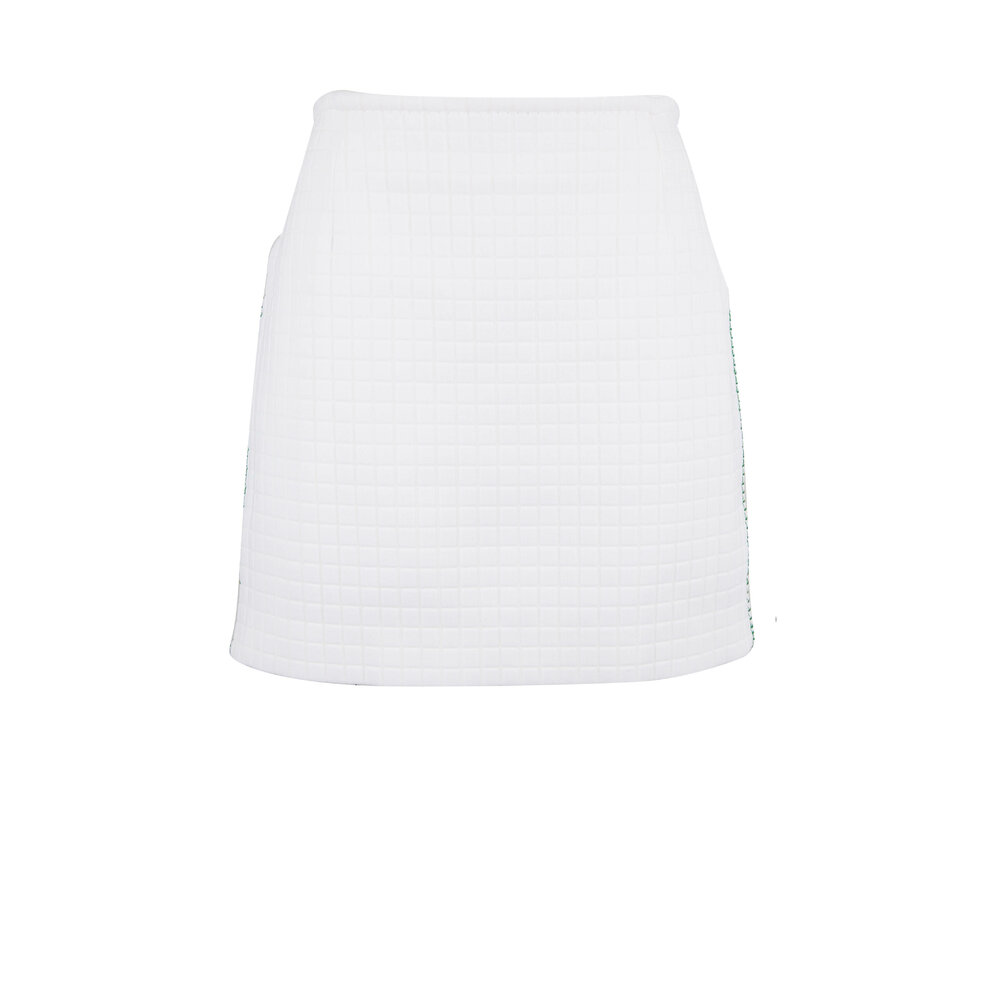 【送料&関税込】Bottega Veneta Leather Mini Skirt Bottega Veneta Blue Leather Mini Skirt, Original Tags
