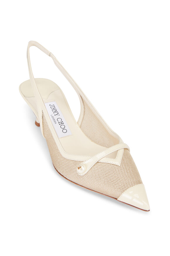 Jimmy Choo Amita Latte & Champagne Slingback Pump, 45mm - view 1