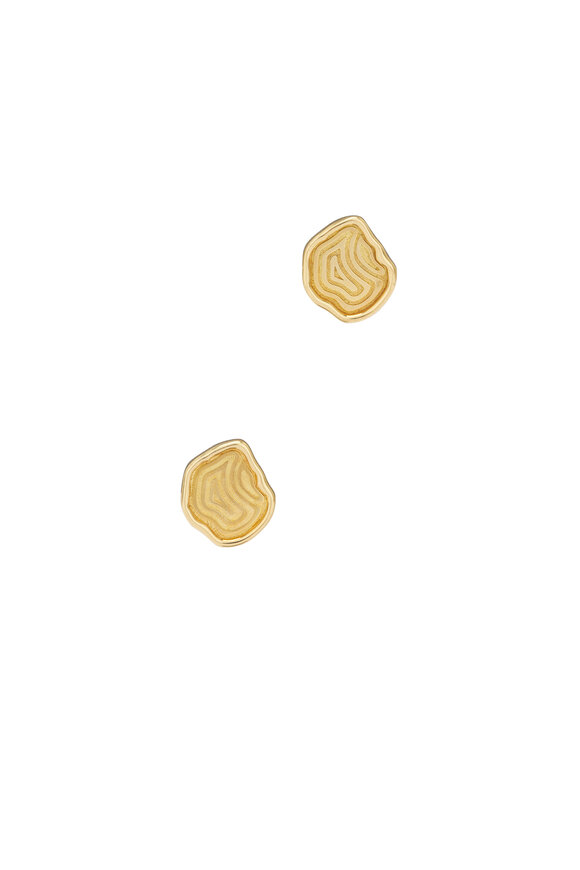 Kimberly McDonald 18k Yellow Gold Agate Studs - view 1