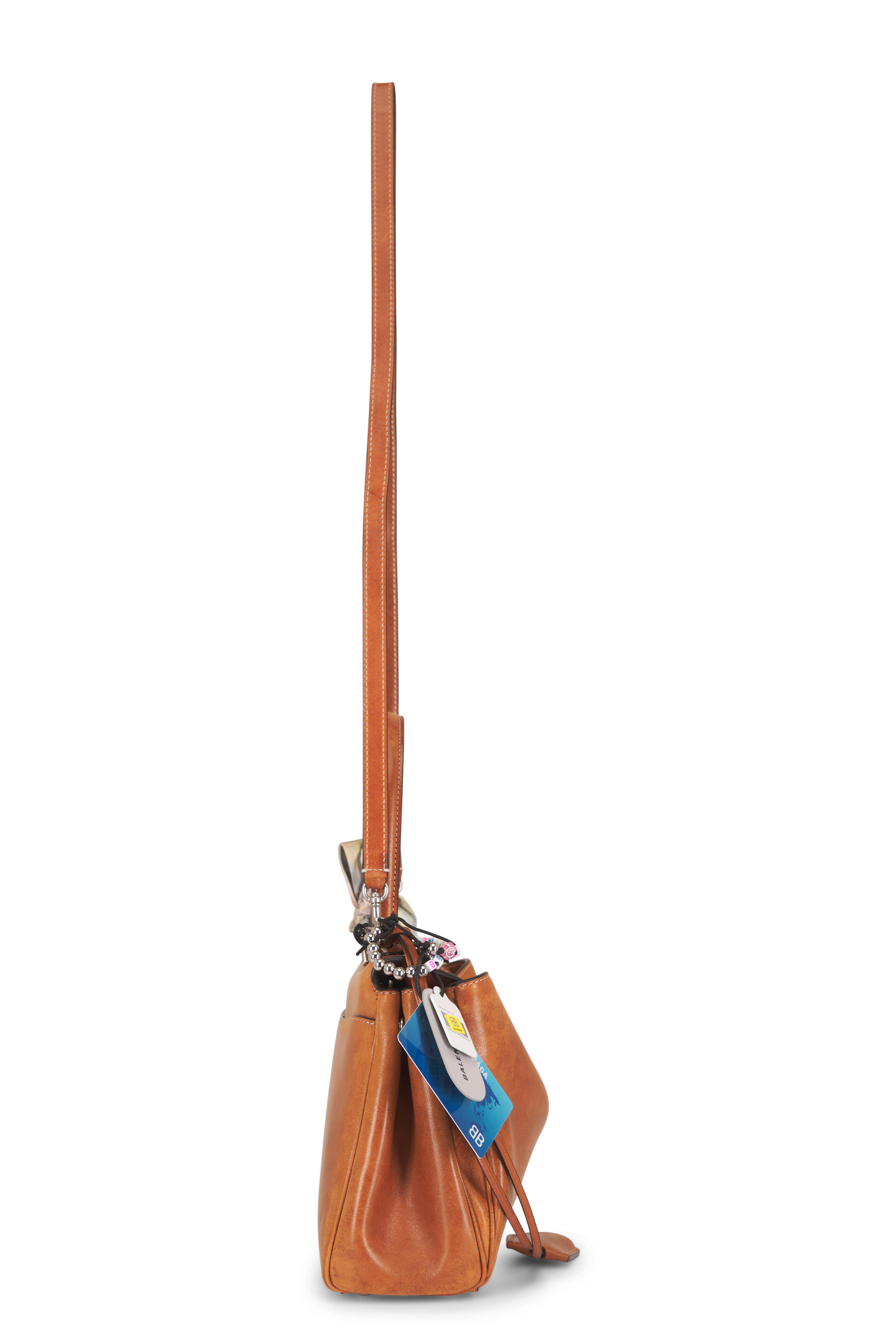 Balenciaga - Small Rodeo Tan Cowboy Top Handle Bag