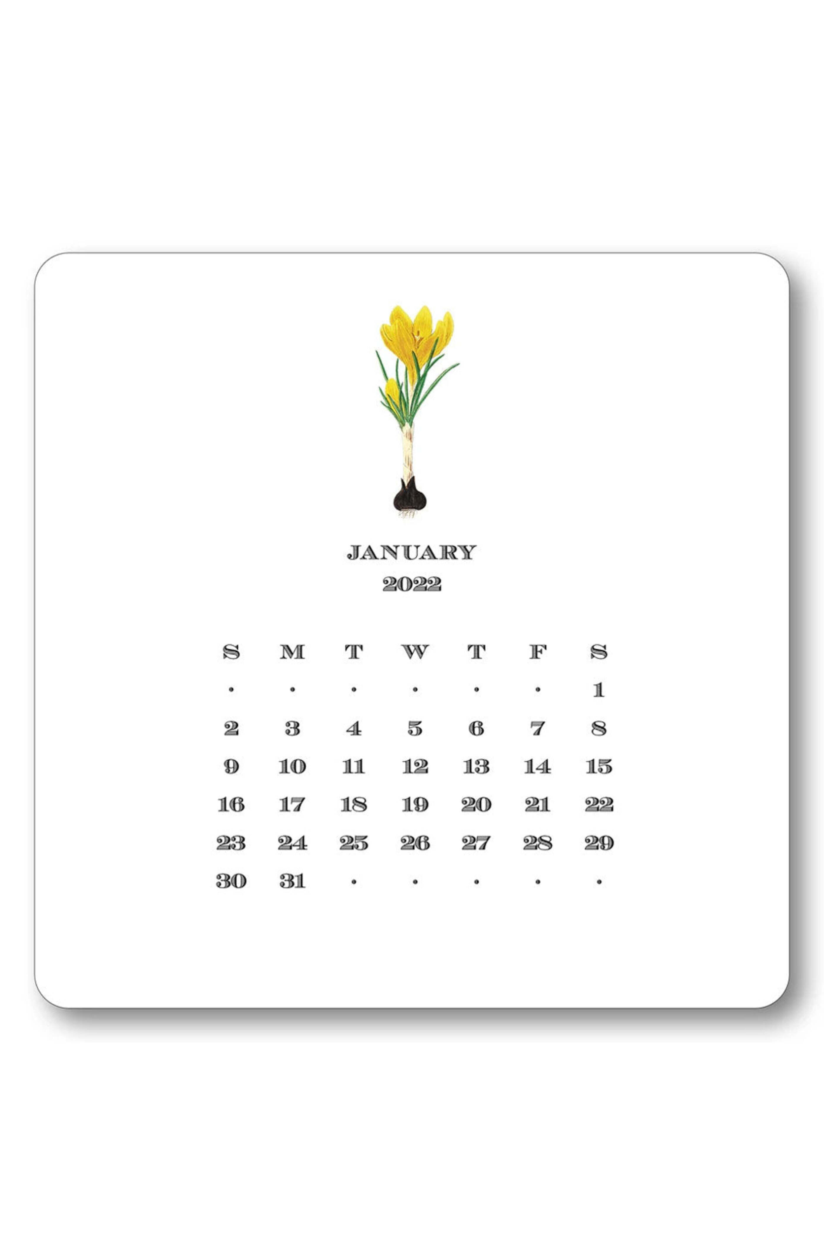 Maison Papier - 2022 Floral Calendar with Easel