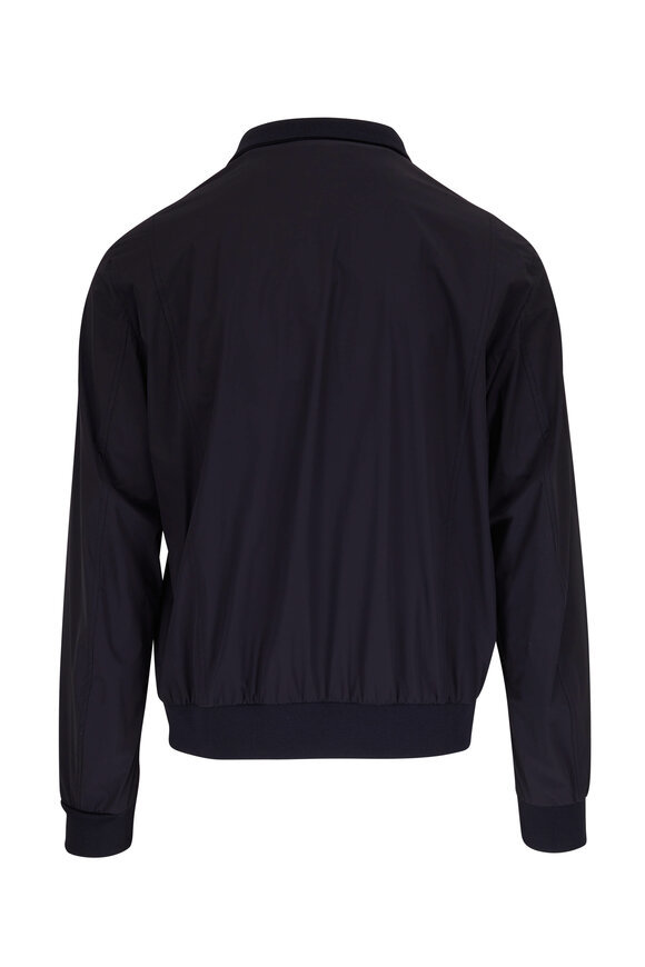 Kiton - Black & Blue Nylon Jacket 