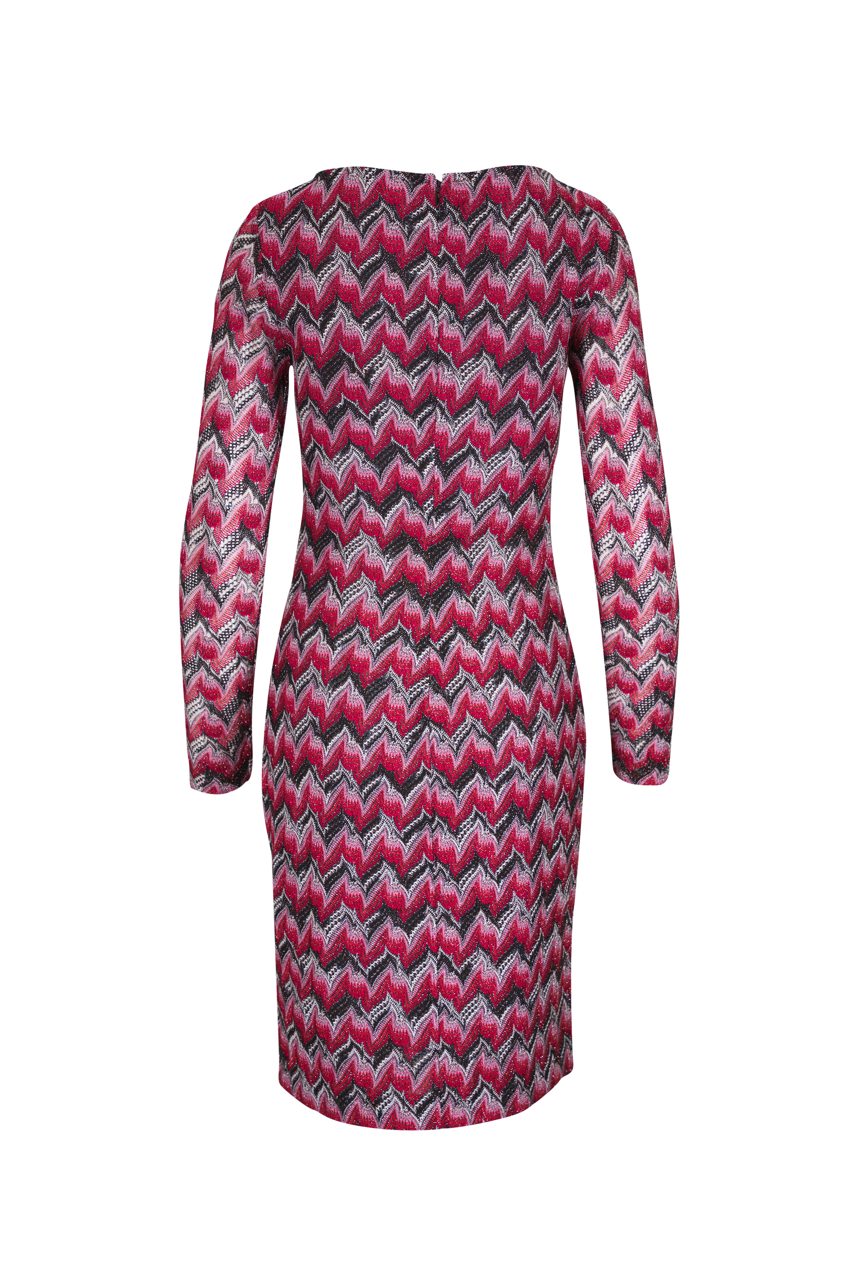 Missoni - Red & Black Long Sleeve Dress