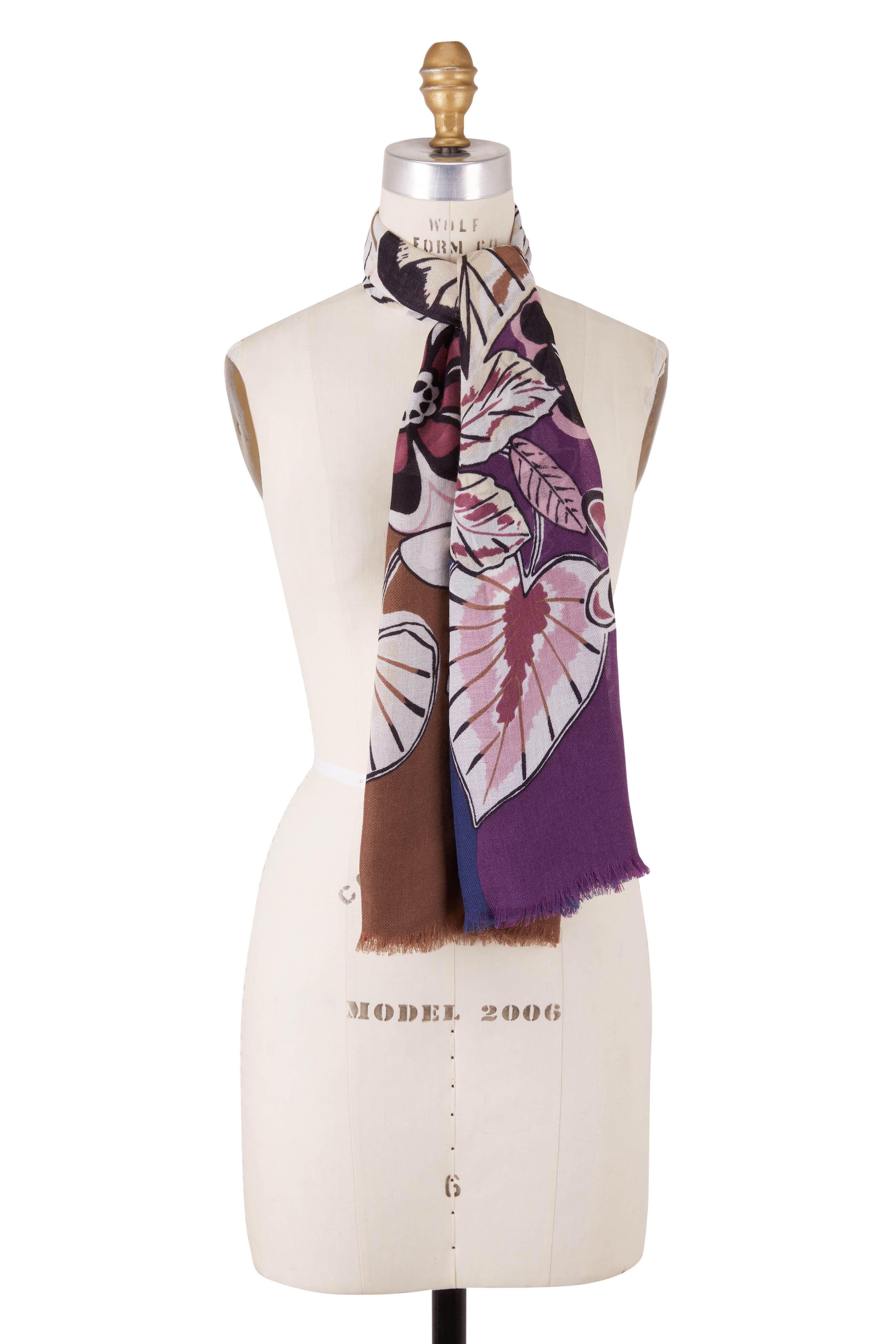 Loro Piana - Multicolor Cashmere & Silk Printed Scarf