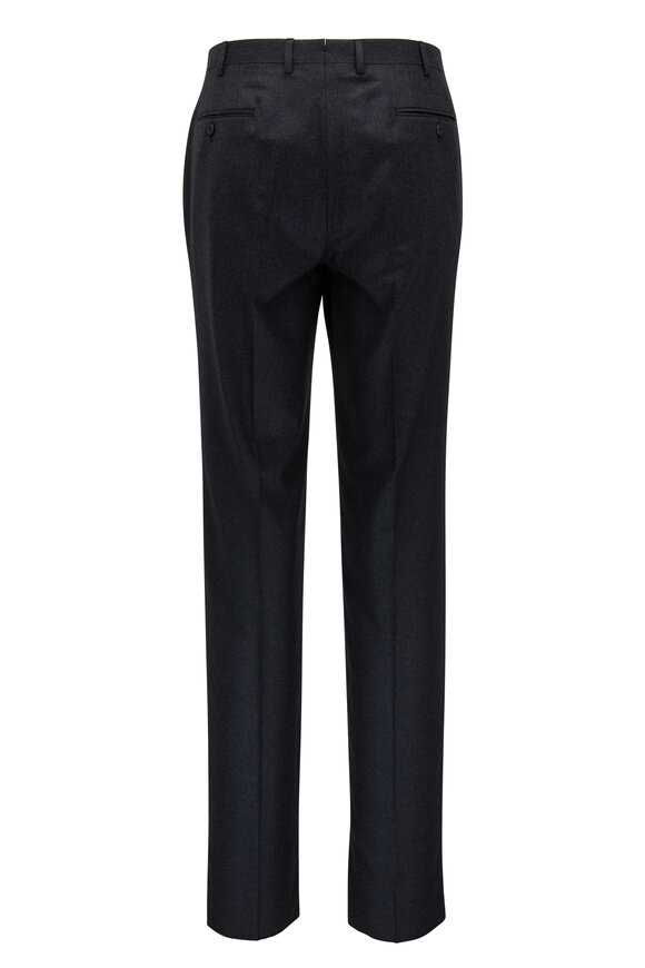 Brioni - Anthracite Wool & Cashmere Pant