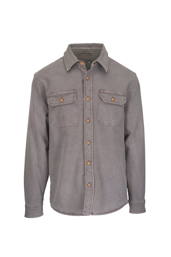 Faherty Brand - Inlet Walnut Mélange Knit CPO Shirt Jacket