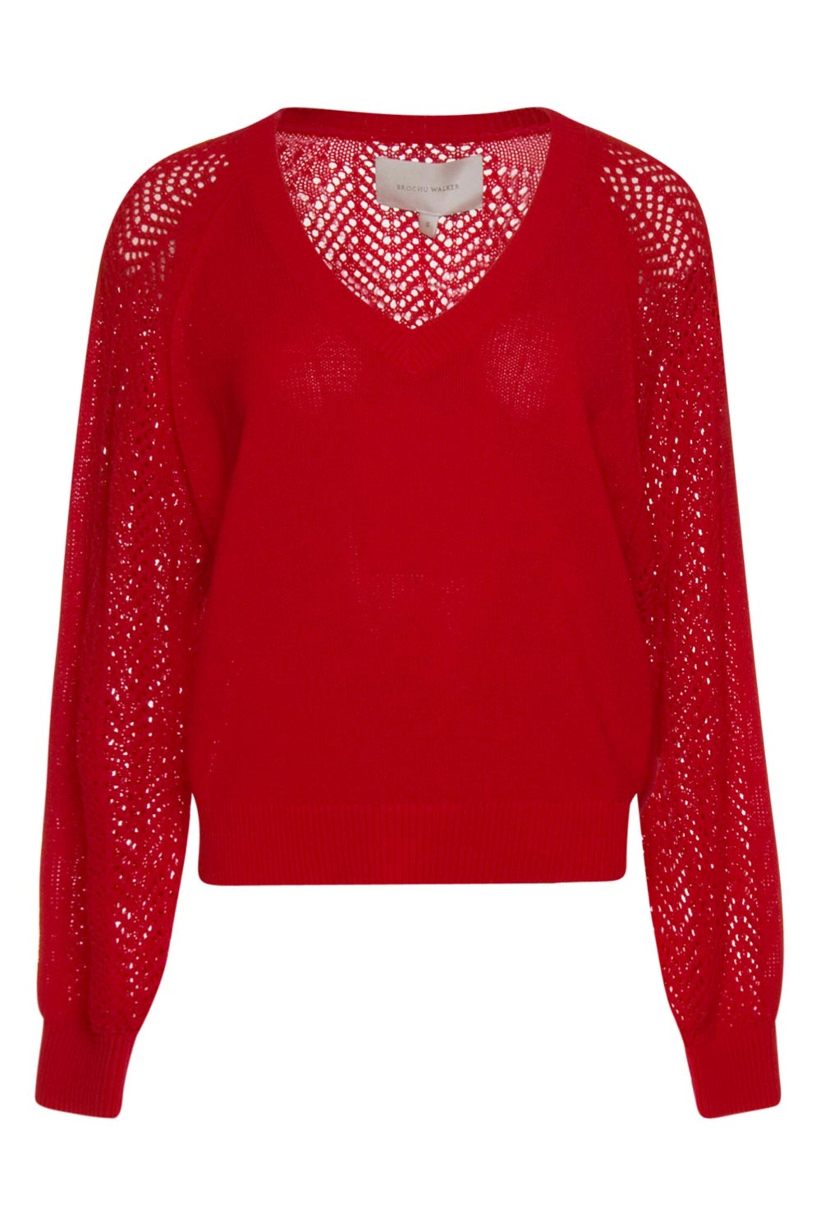 ロドリリオン　LACE LINGERIE V-NECK PULLOVER ロドリリオン LACE LINGERIE V-NECK PULLOVER Torrie V-Neck Sweater